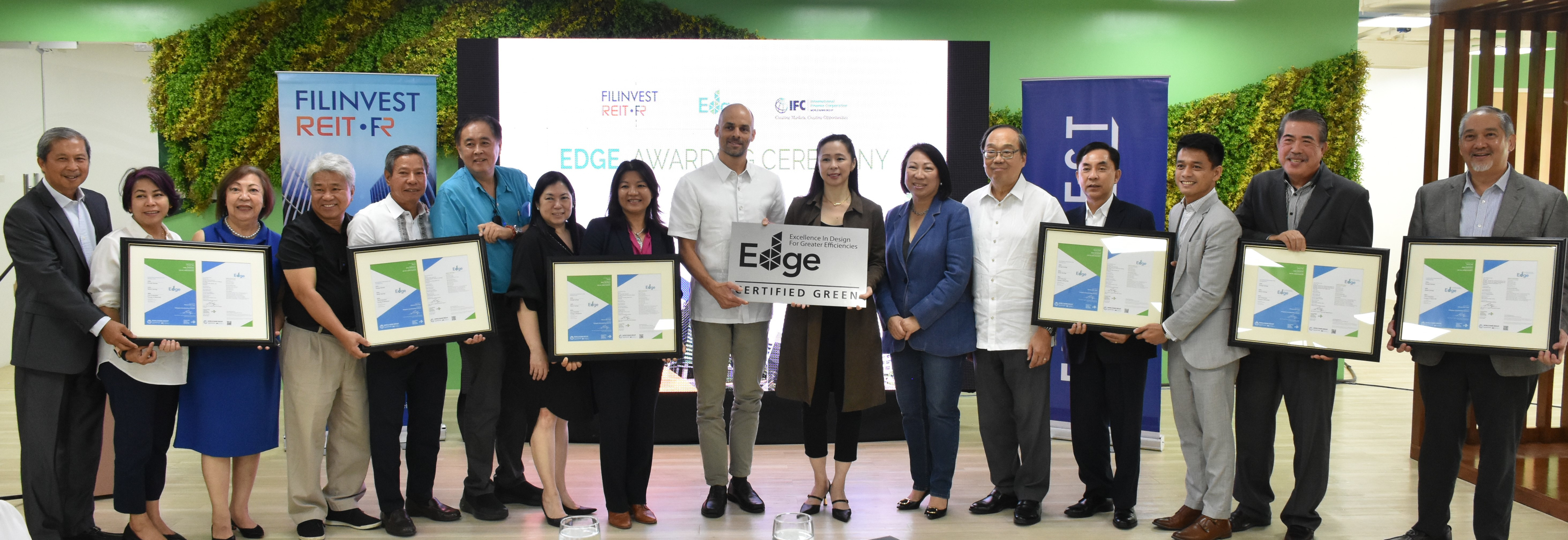 FILRT LEADS IN EDGE-CERTIFIED REIT BUILDINGS NATIONWIDE. 